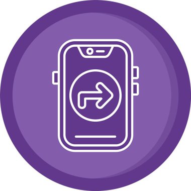 Vektör Mobil simge illüstrasyonu