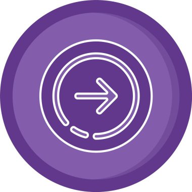 Sol ok simgesi, vektör çizim