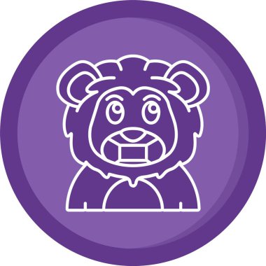 Küçük bir ayı simgesinin vektör çizimi