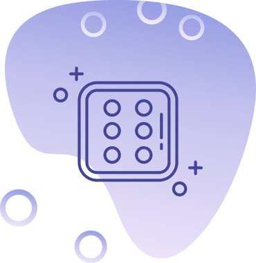 Beyin. Web simgesi basit illüstrasyon