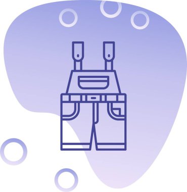 Bir oltanın beyaz simgesinin vektör çizimi