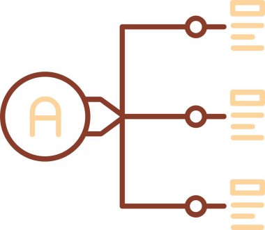 Bir devre kartının vektör simgesi
