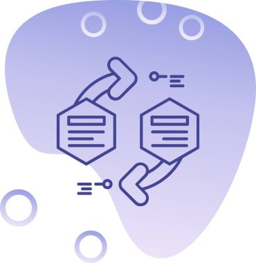 Beyin simgesi, vektör illüstrasyonu basit tasarım