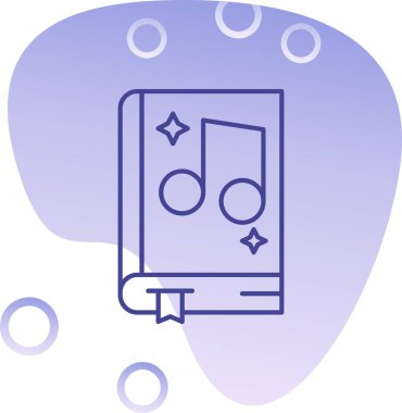 eşsiz müzik notası satır vektörü simgesi