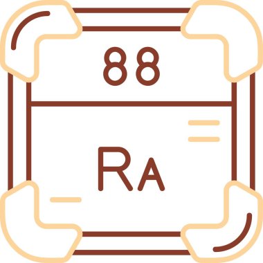 Vektör simgesinin eşsiz periyodik tablosu