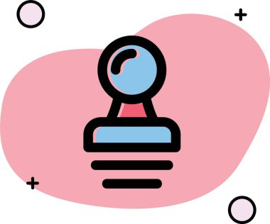 kalp ikonu vektörü, illüstrasyon vektör tasarımı