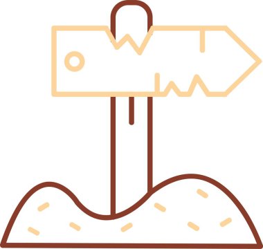 Yön ok ikonu vektör illüstrasyonu