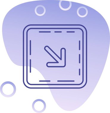 Benzersiz hava balonu vektör çizgisi simgesi