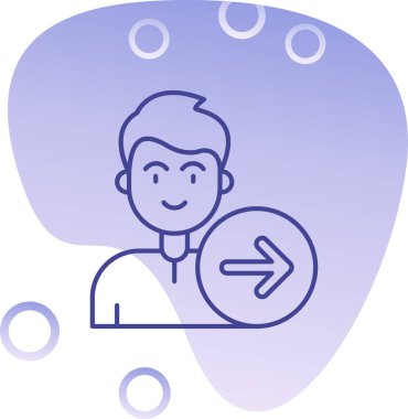 İş adamı büyüteçle düşünüyor.