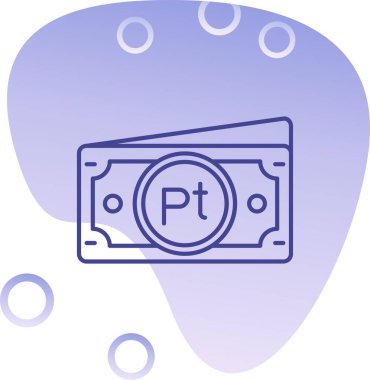 Para ikonu. özet para ble vektör rengi düz izole