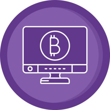 vektör lcd simgesi illüstrasyonu