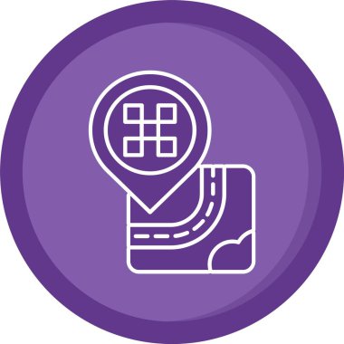 güzel harita işaretleyici vektör simgesi