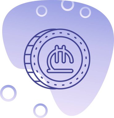 Modern b 'nin vektör illüstrasyonu beynin ikonundan yoksun