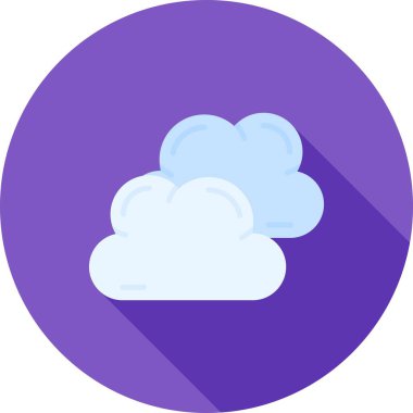 Bulut simgesi vektör illüstrasyonu