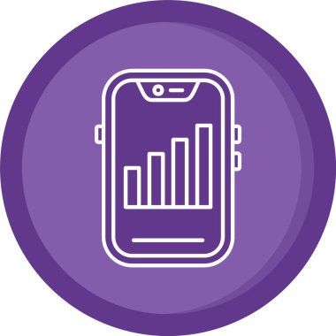 Akıllı telefon simgesinin vektör illüstrasyonu