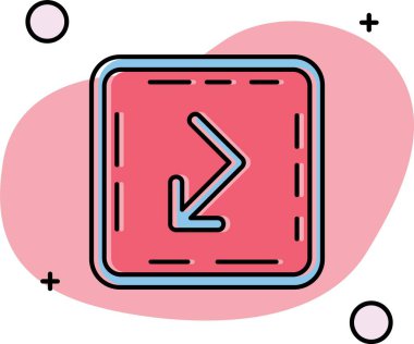 Vektör evrensel simgesi Trendy bakmak.