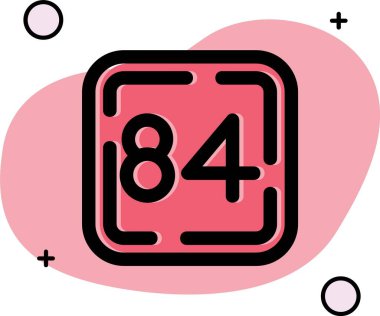 85 tarih simgesi tasarımı, vektör