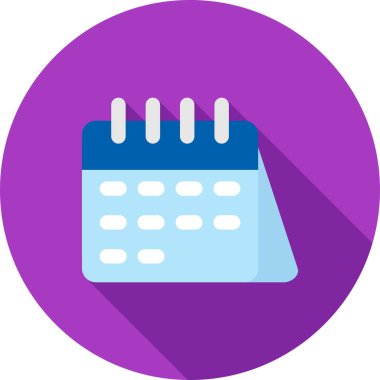 Takvim. Web simgesi basit illüstrasyon