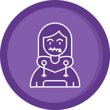 Kişisel ve ticari kullanım için vektör Cadılar Bayramı simgesi.