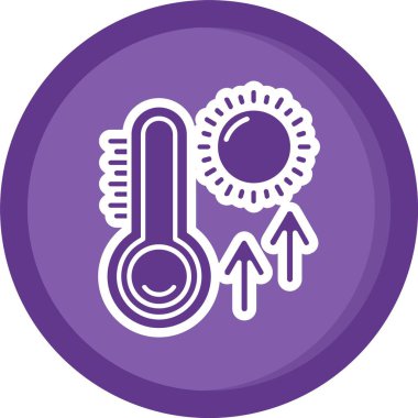 Eşsiz termometre Vektör Kabartma Simgesi