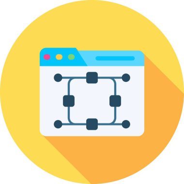 ağ web simgesi, vektör çizim