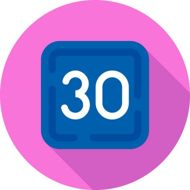 Vektör Takvim Simgesi, vektör illüstrasyonu