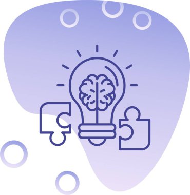 Fikir simgesi vektör illüstrasyonu