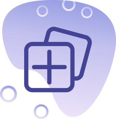 Benzersiz tıbbi kayıt ikonu vektör illüstrasyonu