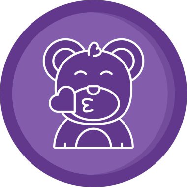 vektör panda simgesi