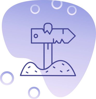 Pusula. Web simgesi basit illüstrasyon.