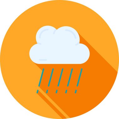 Bulut. Web simgesi basit illüstrasyon