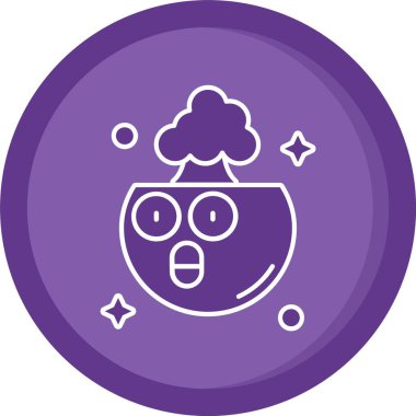 Benzersiz uzaylı vektör çizgisi simgesi