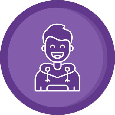 Vektör Avatar Simgesi illüstrasyonu