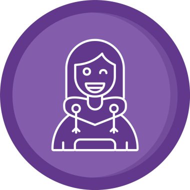 Mor eşarp ile güzel kız