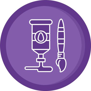 İllüstrasyon mermi tabancası simgesi