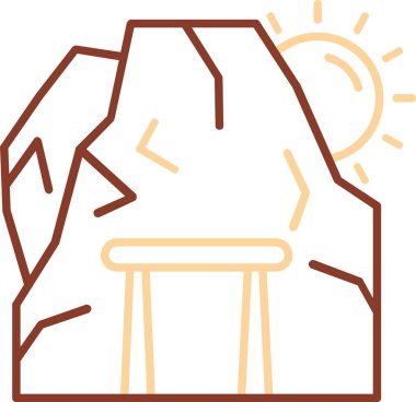 Güneş ve güneş vektör çizimi