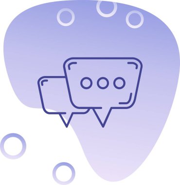 Konuş. Web simgesi basit illüstrasyon