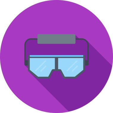 Gözlük Simgesi, basit vektör illüstrasyonu