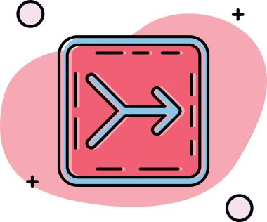 Yön ok simgesi tasarım vektörü