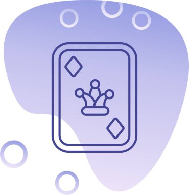 Taçlı bir arkaplan vektör illüstrasyonu