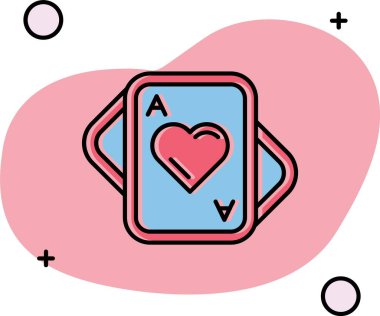 Poker simge tasarlamak vektör