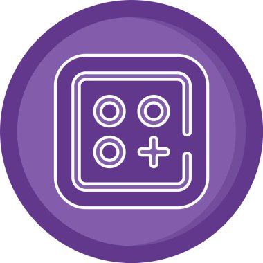 Oyun simgesinin vektör illüstrasyonu