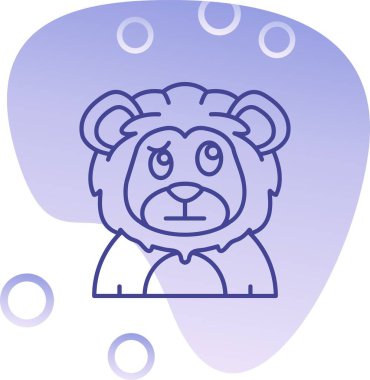 hayvan simgesi tasarımı illüstrasyonu