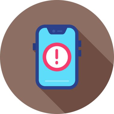 Uyarı telefon uyarısı simgesi