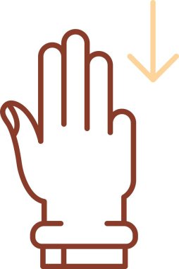 Bir işaret simgesini tutan el