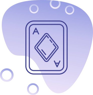 Mavi ve beyaz bir ikonun vektör illüstrasyonu