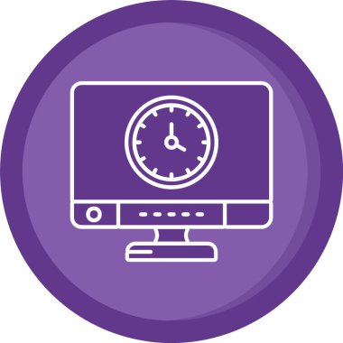 LCD ekran simge vektör