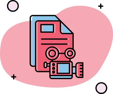 Kamera simgesi tasarım vektörü