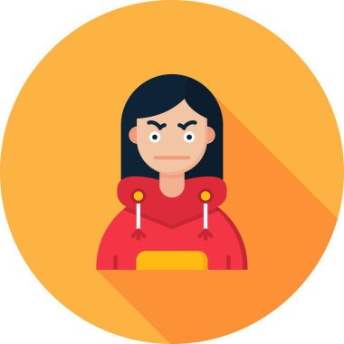 Dizüstü bilgisayarı ve çantası olan bir kadının vektör çizimi