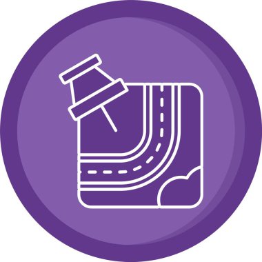 yol silindiri simgesi, vektör illüstrasyonu